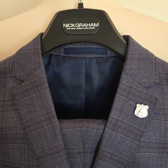 Nick Graham Mens Modern Fit Suit - Picture 2 of 16